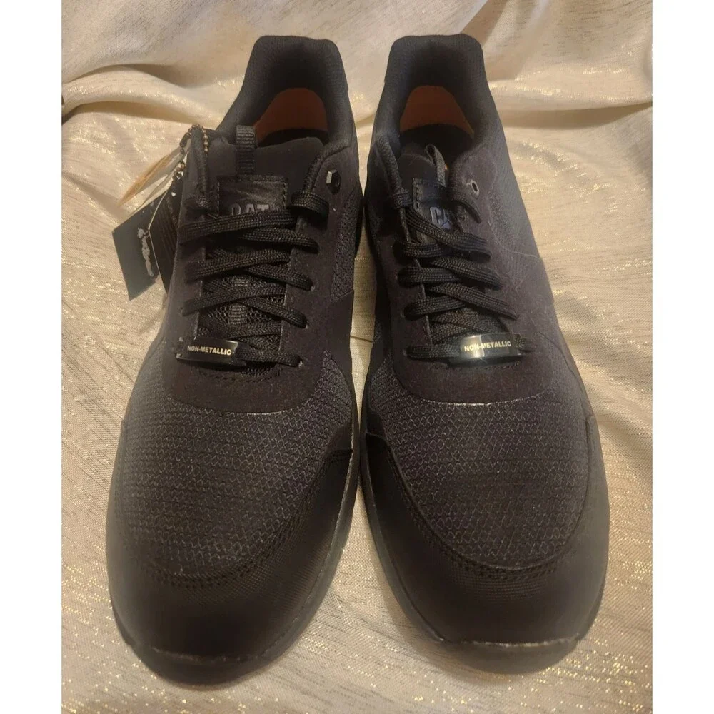 Cat SRX Extreme Slip Resistance Composite Toe Work Shoes Black Size 12 NEW